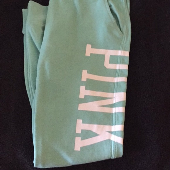 VS Love Pink Turquoise Sweat Pants 💋
