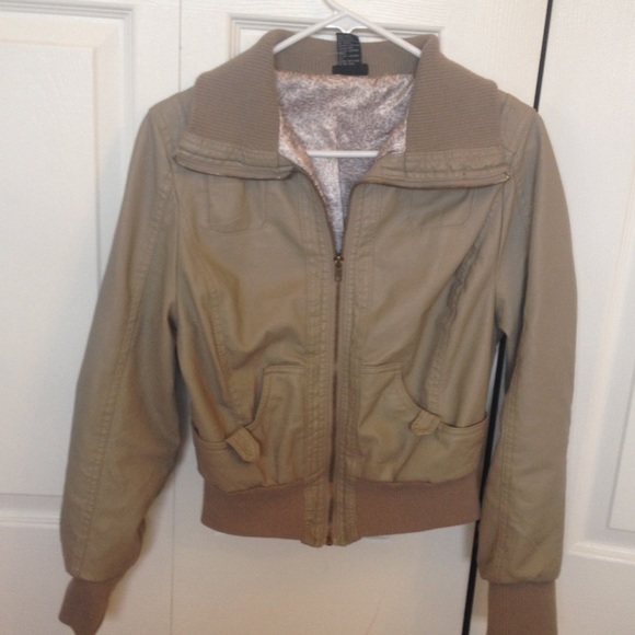 Faux leather jacket