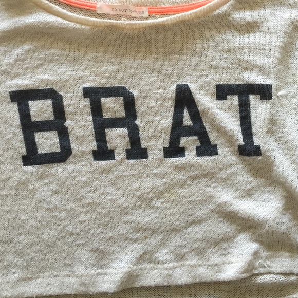 Cropped cream sweater