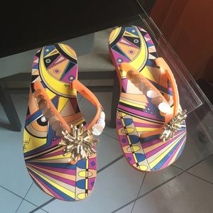 Emilio Pucci dressy flip flops
