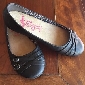 Jellypop Black Flats