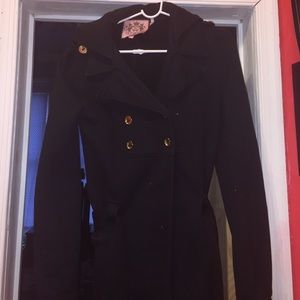 Juicy Couture black pea coat