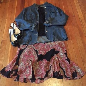 🎉Closet Clear Out🎉 Beautiful INC Silk Skirt