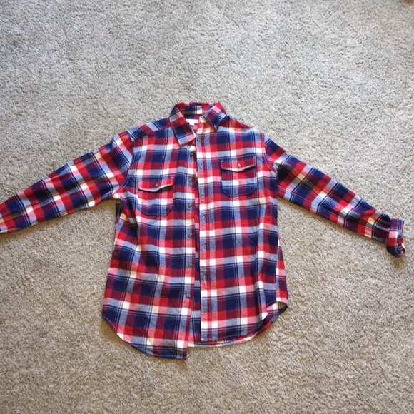 Warm and cozy red flannel