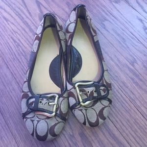 Brown Coach flats