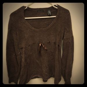 Metallic brown sweater