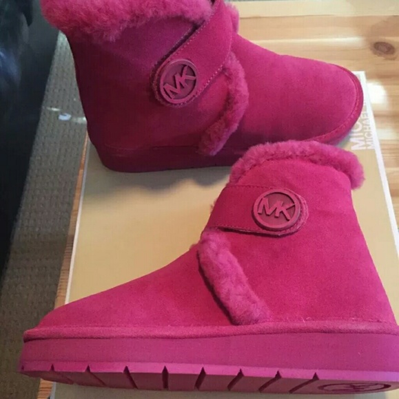MICHAEL KORS fuscia colored booties size 11 - Picture 1 of 3