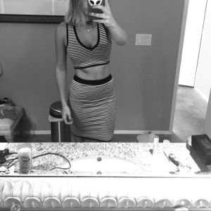 Never worn matching skirt shirt set free people