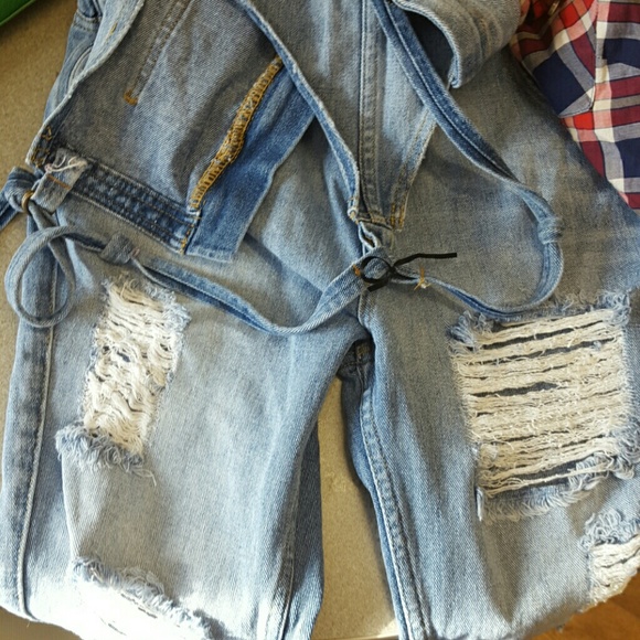 Straight leg destroyed jean jumper - Picture 4 of 4