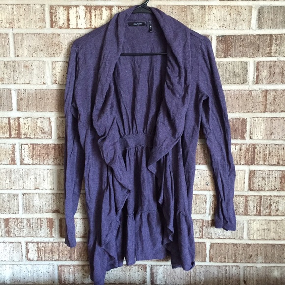 FINAL PRICE. Daisy Fuentes purple cardigan