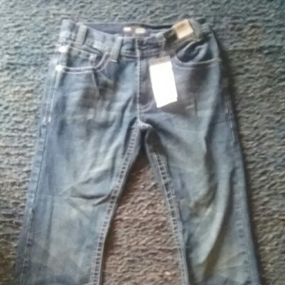 Dark blue jeans