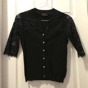 Ted Baker black 3/4 length sleeve cardigan