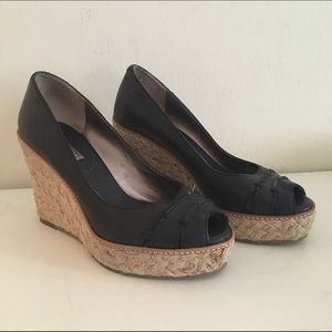 Banana Republic peep toe espadrilles Banana Republic peep toe espadrilles