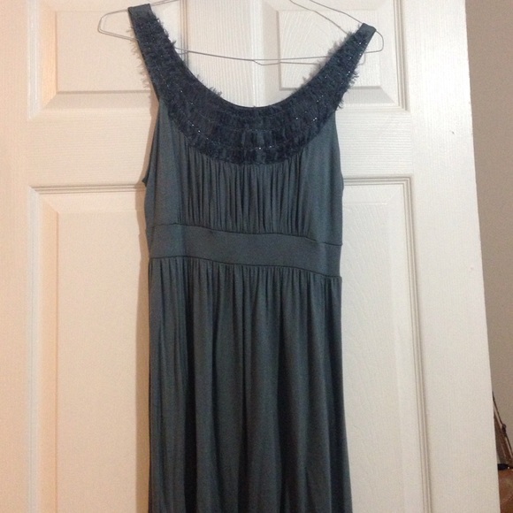 Soft Blue-Grey Dress