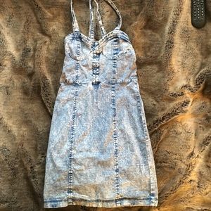 Denim like washed dress