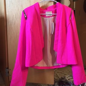 Hot pink blazer from Nordstrom