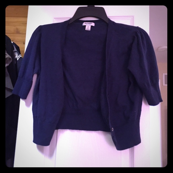 Navy cardigan