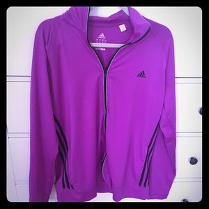 Purple Adidas zip up jacket