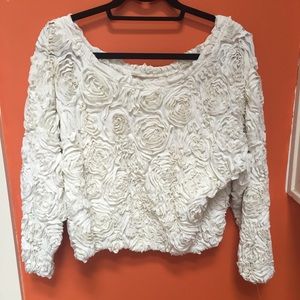 AA white 3D flower mesh too