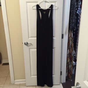 Black racer back maxi dress NWOT
