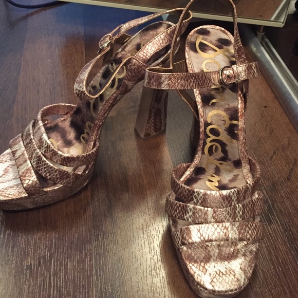 High Heels Platform Python Sam Edelman Snake Shoes - image 2