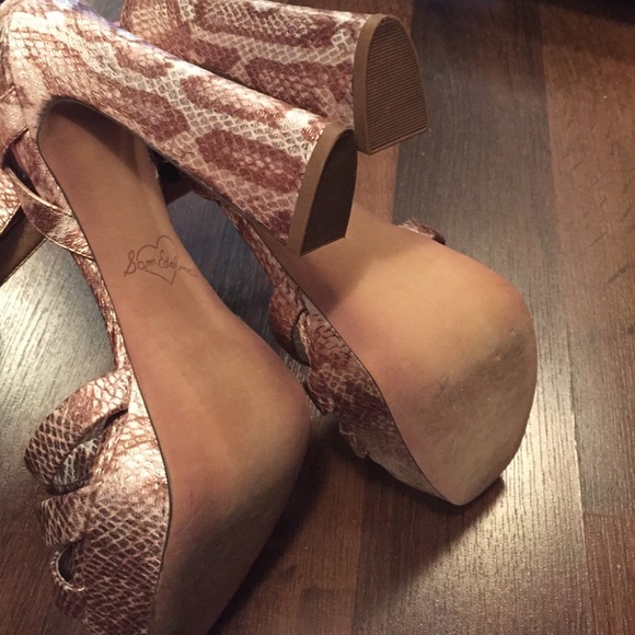 High Heels Platform Python Sam Edelman Snake Shoes - image 4