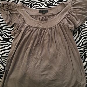 Flowy light brown blouse