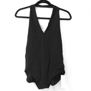 NWT- black halter bodysuit