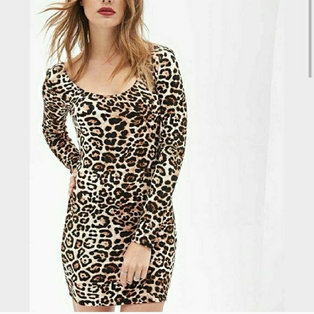 👗Leopard print dress/women's dress
