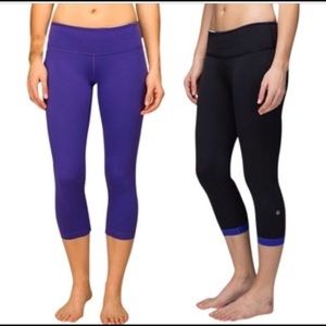 Lululemon reversible Wunder Under Crops
