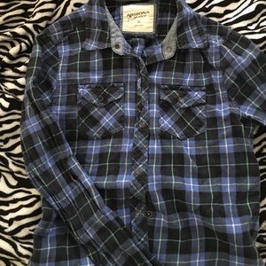 Button up blue flannel