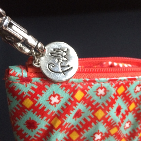 Vera Bradley sm  Frill "Paprika"  zip clutch w/ st - Picture 4 of 4