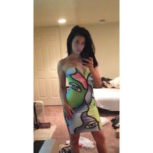 REDUCED! ONE OF A KIND PICASSO INSPIRED BODYCON