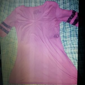 3/4 sleeve fox shirt