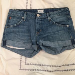 Hudson brand cuffed denim shorts