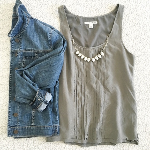 Banana Republic Tops - Banana Republic | Silk Grey Blouse