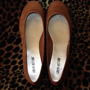 Cognac ballet flats