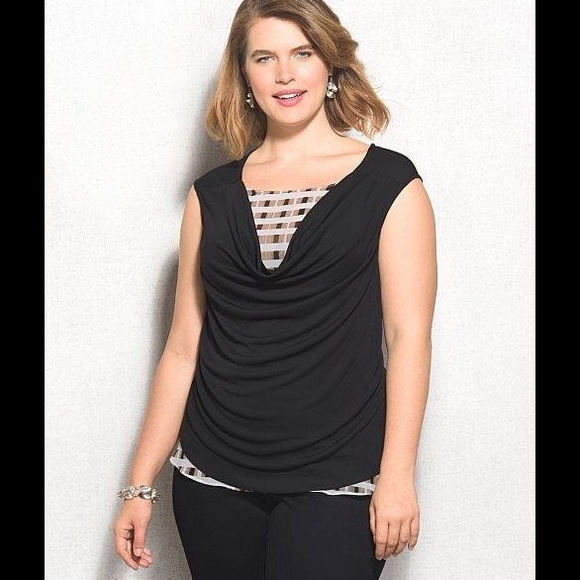 Cute dress barn layered shirt - Picture 1 of 2