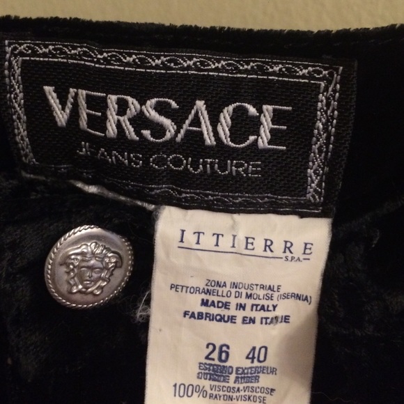 Vintage Velvet Versace Shorts - Picture 2 of 4