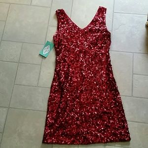 Filly Flair Red Sequin dress