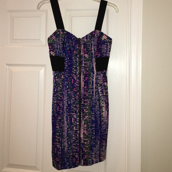 Sexy zip front cocktail dress