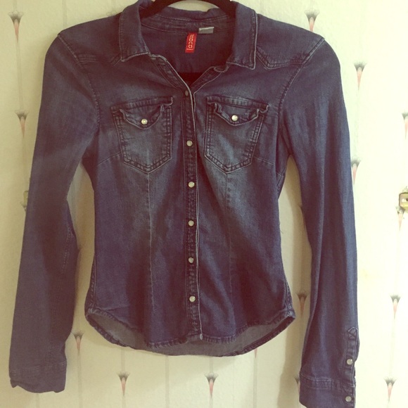 H&M Denim  button down shirt