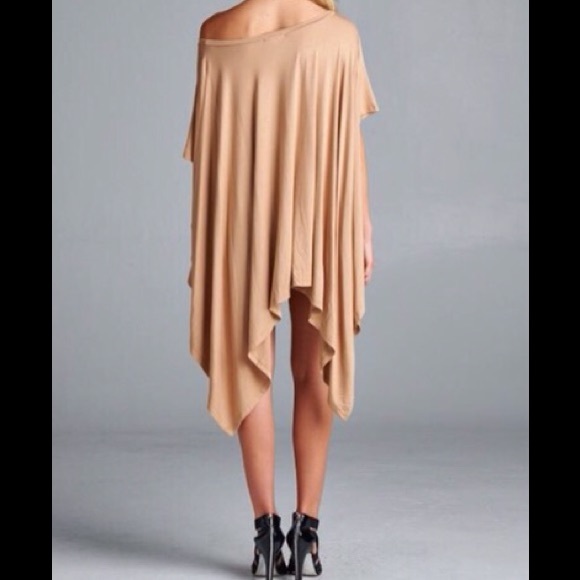 Beige Asymmetrical Tunic - Picture 2 of 3