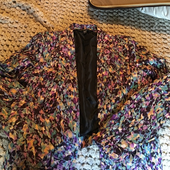 High low multiple colored blazer