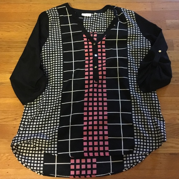 Georgous color block top from New York & Co