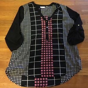 Georgous color block top from New York & Co