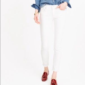 J. Crew toothpick jeans in White