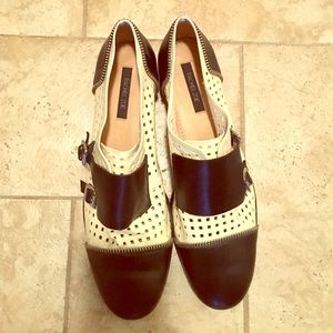 Rachel Zoe Black and White Flats