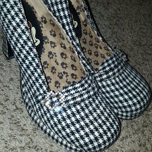 TUK Houndstooth high heels rockabilly retro