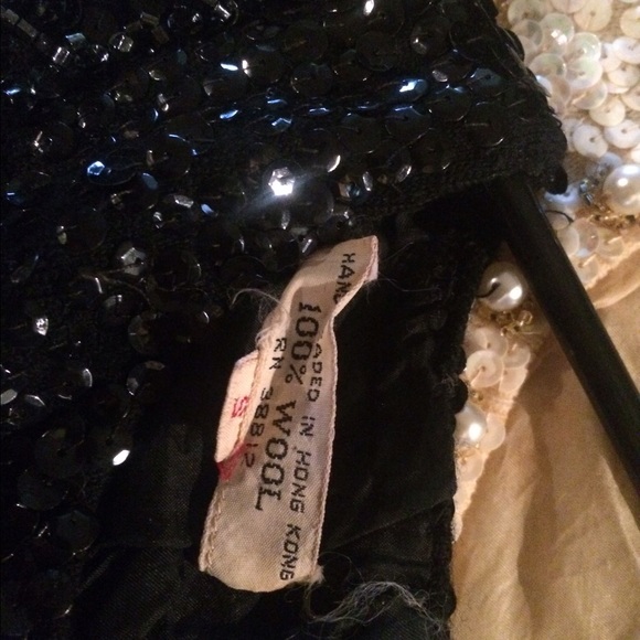 Gorgeous hand beaded Gene Shelly top - Picture 3 of 3